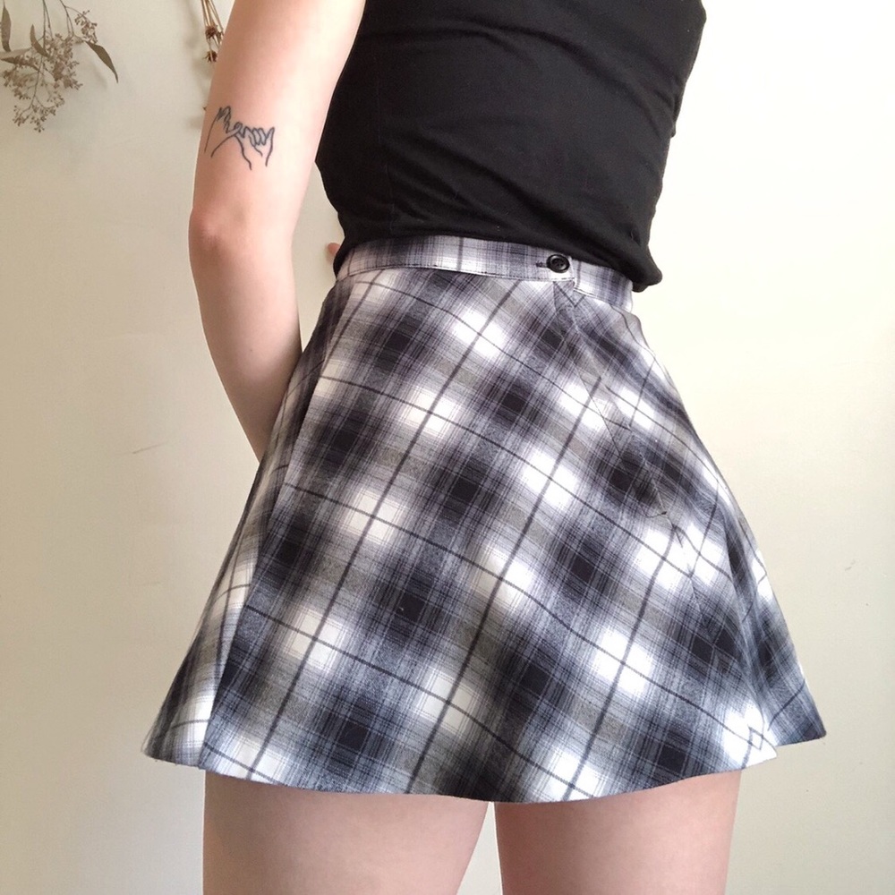 Silence+Noise Urban Outfitters Plaid Circle Skirt